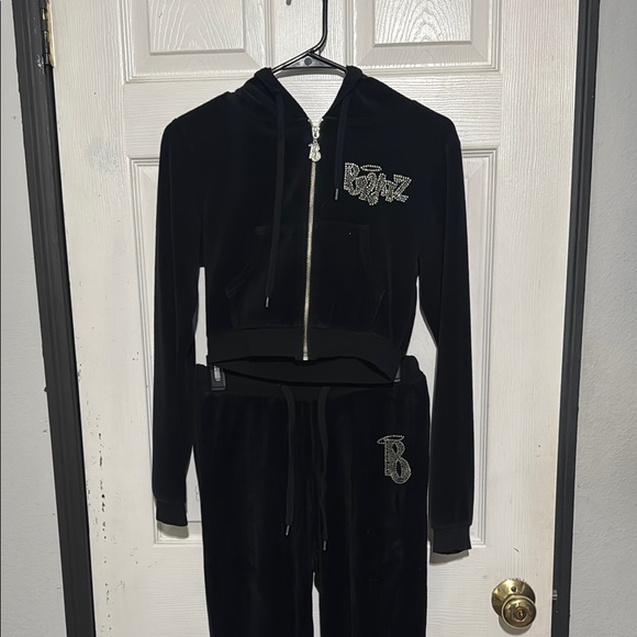 Bratz Black Velour Women's Track Suit - Picture 1 of 5